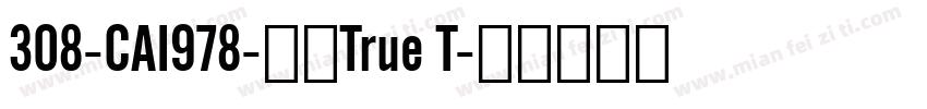 308-CAI978-常规True T字体转换